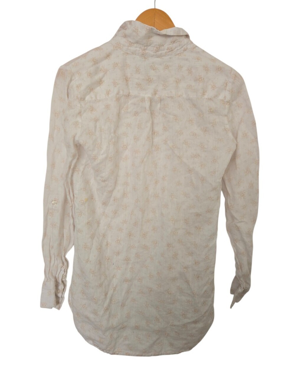 ✨ Cynthia Rowley Floral Button-Front Blouse | Soft Ivory Print | Size Small - Picture 4 of 5